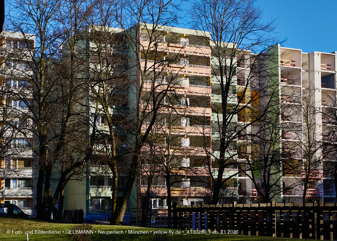 21.02.2023 -  Mega-Sanierung in der Kurt-Eisner-Straße in Neuperlach